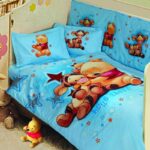 ست لحاف نوزاد پرکا طرح پو Pooh پانو رانفرس 8 تکه