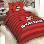 ست لحاف ۳ تکه نوجوان طرح پرندگان خشمگین Angry Birds پانو رانفرس