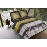 نیم ست ملحفه کشدار دونفره ۳تکه مل رز طرح کوتون Cotton روتاری ساتن (160)
