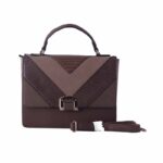 کیف دستی زنانه دیوید جونز David Jones مدل 1-5289 رنگ قهوه ای
