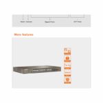 سوئیچ پرسرعت POE حرفه ای با قابلیت مدیریت تندا مدل TEG3224P - Image 4