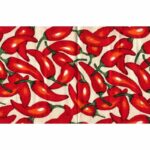 دستمال سفره چاپی رزين تاژ طرح فلفل قرمز (Red Pepper)