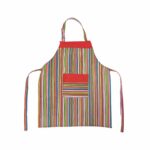 پيشبند کتان رزين تاژ طرح راه راه الوان (Multicolor Stripped)