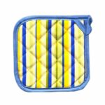 دستگيره کتان رزين تاژ طرح اسپرید آبی (Blue Sprid)