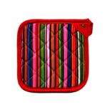 دستگيره کتان رزين تاژ طرح راه راه الوان (Multicolor Stripped)