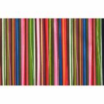 دستمال سفره کتان رزين تاژ طرح راه راه الوان (Multicolor Stripped)