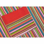 پيشبند کتان رزين تاژ طرح راه راه الوان (Multicolor Stripped) - Image 2