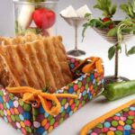 دستگیره کتان رزین تاژ طرح خالدار الوان - Image 2