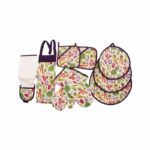 سرویس ۹ تکه رزین تاژ مدل سبزیجات