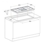 گاز صفحه ای توکار آریستون مدل PHN 961 TS/IX - Image 3