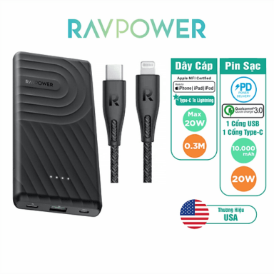 شارژر همراه راوپاور مدل RP-PB195 ظرفیت 10000 میلی آمپر ساعت 3 شارژر همراه راوپاور مدل RP-PB195 ظرفیت 10000
