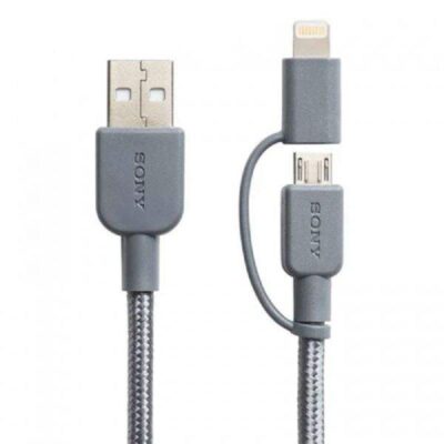 کابل تبدیل USB به microUSB / لایتنینگ سونی مدل CP-ABLP150 طول 1.5 متر| رادک