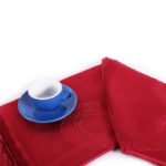 رومیزی ژاگارد گرد قطر 250 رزین تاژ طرح رمانس - Image 2