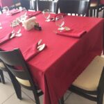 رومیزی ژاگارد گرد قطر 250 رزین تاژ طرح رمانس - Image 5