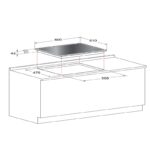 گاز صفحه ای توکار آریستون مدل TD 640 ICE GH - Image 2