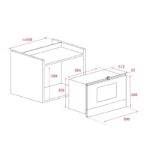 مایکروویو گریل توکار تکا مدل WISH ML 822 BIS L - Image 2