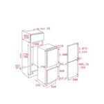 یخچال فریزر کمبی توکار تکا مدل ARTIC CI2 350 NF - Image 2