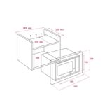 مایکروویو گریل توکار تکا مدل WISH ML 820 BIS - Image 2