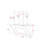 هود دکوراتیو تکا مدل QUADRO DLV 998 - Image 4