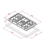 گاز صفحه ای توکار تکا مدل EX 90.1 5G AI AL DR CI LEFT - Image 3