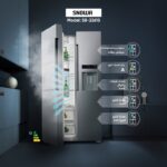 یخچال فریزر ساید بای ساید اسنوا 27 فوت مدل SN8-2261SS - Image 6